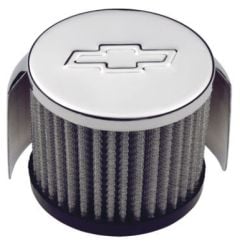 PROFORM Push-In Breather Cap Chrome With Bowtie Logo/ Shield Chevrolet C10 1960-1987