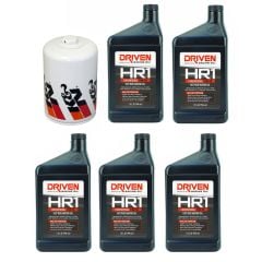 Driven Racing Oil Change Kit HR-1 High Zinc Conventional 15W-50 W/K&N Oil Filter Ford Mustang 1965-1973