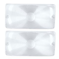 Parking Light/Turn Signal Lens Clear Pair F-100/ F-250/ F-350 1959-1964