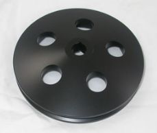 CJ Classic Trucks Power Steering Pulley Single Groove Aluminum Black Early GM/1984