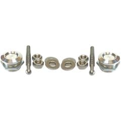 Quik-Latch Front Bumper Latch Kit Brushed Aluminum Mustang 2015-2023