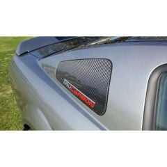 Trufiber Quarter Window Cover LG43 Carbon Fiber Pair Mustang 2005-2009