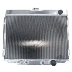 Radiator 4-Row Aluminum Polished 24" Type-338 With Air Conditioning 289/302/351 Mustang 1968-1969