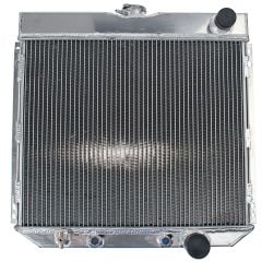 Radiator 4-Row Aluminum Polished 20" Type-340 289 1967/Without Air Conditioning 289/302/351 Mustang 1968-1969