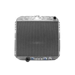 CJ Classics Radiator MaxCore Performance 2-Row Aluminum Type 339 Left Hand Outlet OE-Style Mustang 6-Cylinder 1969-1970/ Without A/C 302/ 351 1970