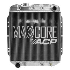 CJ Classics Radiator MaxCore Performance 2-Row Aluminum Mustang 5.0L Engine Conversion 1965-1966