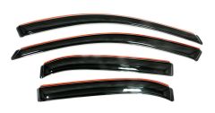 Rampage Ventvisor In-Channel Smoke Set 4-Door Jeep Wrangler JK Unlimited 2007-2018