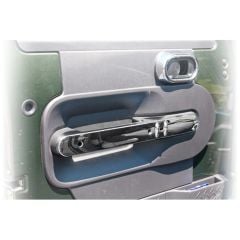Rugged Ridge Door Handle Trim Front Chrome 07-10 Jeep Wrangler JK
