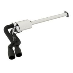 MBRP Cat-Back Exhaust System Race Series 3" Black Series Single Side Dual Exit F-150 2015-2020
