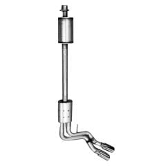 MBRP Cat-Back Exhaust System Street Series 3" Aluminized Steel Single Side Dual Exit F-150 2015-2020