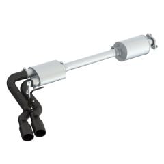 MBRP Cat-Back Exhaust System Street Series 3" Black Single Side Dual Exit F-150 2015-2020