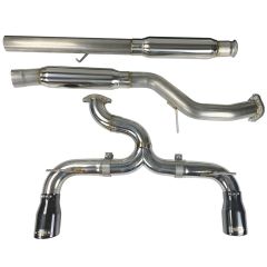 Injen Cat-Back Exhaust System 3" Stainless Steel With 4" Black Chorme Tips Focus RS 2016-2018