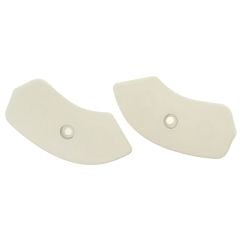 Scott Drake Seat Hinge Cover Neutral Pair Mustang 1965-1967