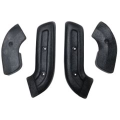 CJ Classics Seat Hinge Cover Black Set Mustang 1968-1970