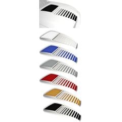 Graphic Express Reverse Fade Hood Stripe Kit With Scoop Blackout For Use With Raised Hood Scoop Mustang GT 1999-2004