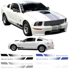 Graphic Express "Mustang" Fader Stripe Lower Rocker Kit 2005-2009