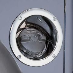 Smittybilt Gas Filler Housing Chrome Jeep Wrangler TJ 1997-2006