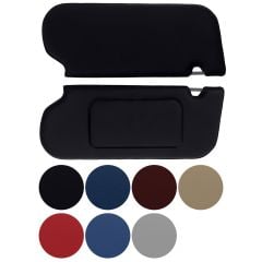 TMI Sun Visor Vinyl With Mirror Pair Sunroof/T-Top Mustang 1985-1993