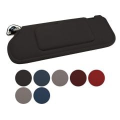TMI Sun Visor Cloth With Mirror Pair Sunroof Mustang 1990-1993