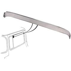 Side Window Shade Stainless Steel Polished Pair F-100 1953-1955