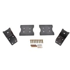 BMR Lower Torque Box Reinforcement Plate Black Hammertone Kit Mustang 1979-2004