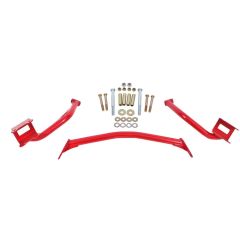 BMR Upper Torque Box Tubular Braces Red Kit Mustang 1979-2004
