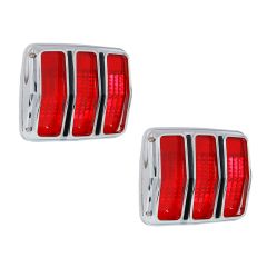 Taillight Bezel And Lens Kit Mustang 1965-1966
