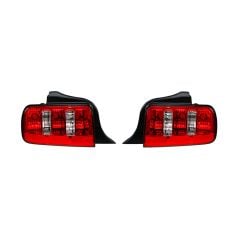 Taillight Assembly 2010-2012 Style Pair Mustang 2005-2009