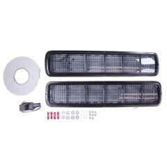Sequential LED Taillight Kit Deluxe 6-Segment Chase Black 1968 Shelby Style Mustang 1965-1966