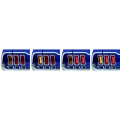 LED Taillight/ Backup Light Kit Dual Color Mustang 1967-1968