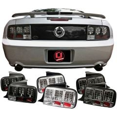 Taillight Assembly With LEDs Pair Mustang 2005-2009