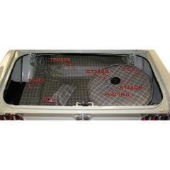 Trunk Mat Kit Plaid Mustang Fastback 1965-1966