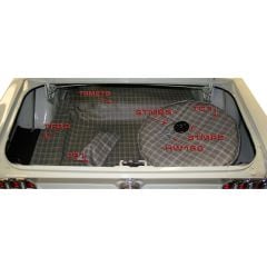 Trunk Mat Kit Plaid Mustang Fastback 1967-1968