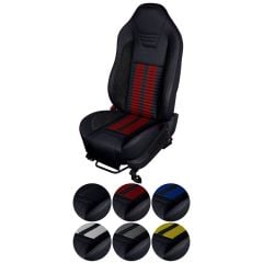 TMI Upholstery With Seat Foam Sport R500 Series Seat Vinyl Non-Airbag Black Mustang 2005-2007