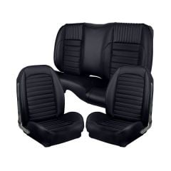 TMI Upholstery And Seat Foam Kit Sport II Series Front And Rear Buckets Without Rear Console Standard Coupe 1966 Mustang