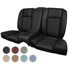 TMI Rear Seat Upholstery And Seat Foam Sport II Series With Console Standard Coupe 1967 Mustang