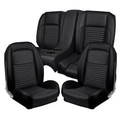 TMI Upholstery And Seat Foam Kit Sport II Series Front And Rear Buckets With Rear Console Standard Coupe 1967 Mustang