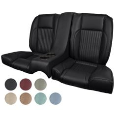 TMI Rear Seat Upholstery And Seat Foam Sport II Series With Console Standard Coupe 1968 Mustang