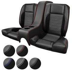 TMI Rear Seat Upholstery And Seat Foam Sport R Series With Console Coupe 1967 Mustang