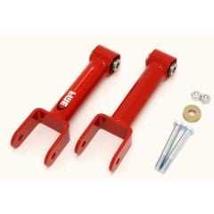 BMR Non-Adjustable Red Upper Control Arm Pair Mustang 79-04 w/ Spherical Bearings