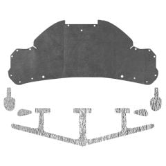 QuietRide Solutions AcoustiHood Smooth Under Trunk Cover Kit Mustang 99-04