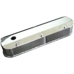 CJ Classics Valve Cover Fabricated Polished Aluminum With Holes Pair 260/289/302/351W