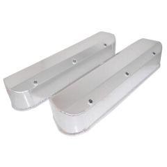 CJ Classics Valve Cover Fabricated Polished Aluminum Without Holes Pair 260/289/302/351W
