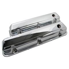 CJ Classics Valve Cover Steel Chrome Pair 429 / 460