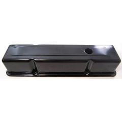 Valve Cover Steel Tall With Perimeter Bolts Black Pair Chevy Small Block 1960-1987