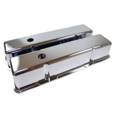 Valve Cover Aluminum Tall Polished Pair Small Block Chevy 1960-1986