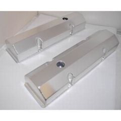 Valve Cover Tall Anodized Fabricated Aluminum Pair Small Block Chevrolet 1960-1986