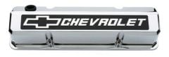 PROFORM Valve Cover Slant-Edge Aluminum Chrome Tall Pair 262-400 Small Block Chevrolet 1955-1986