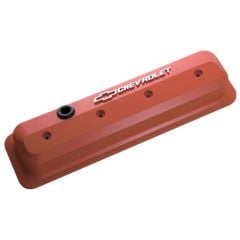 PROFORM Valve Cover Tall Orange Slant-Edge W/ Raised Logo Pair 305/307/327/350 Gen II Small Block Chevrolet C10 1987/ C/K Truck 1987-1998
