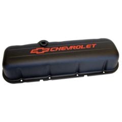 PROFORM Valve Cover Tall Steel Black Crinkle With Logo And Baffles Pair Big Block Chevrolet 396/402/409/427/454 1965-1996